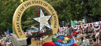 OKLAHOMA CENTENNIAL FLOAT...