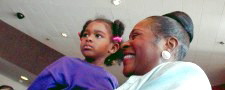 DOTTIE VISITS WITH PATIENTS AT ST. JUDE HOSPITAL...